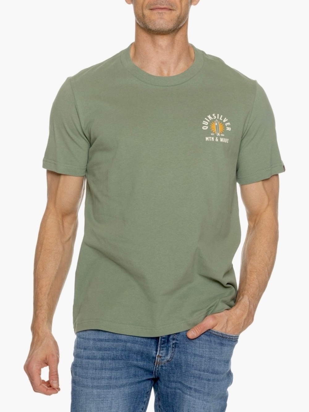 Men's Quiksilver T-Shirt, Sun & Surf/MTN & Wave Size XL